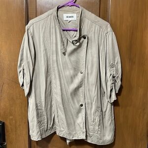 BB Dakota EVEREVE lightweight s/s khaki jacket sz Large